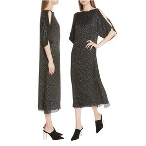 Grey Jason Wu Silk Dress in Black Sz 2 (XS)
